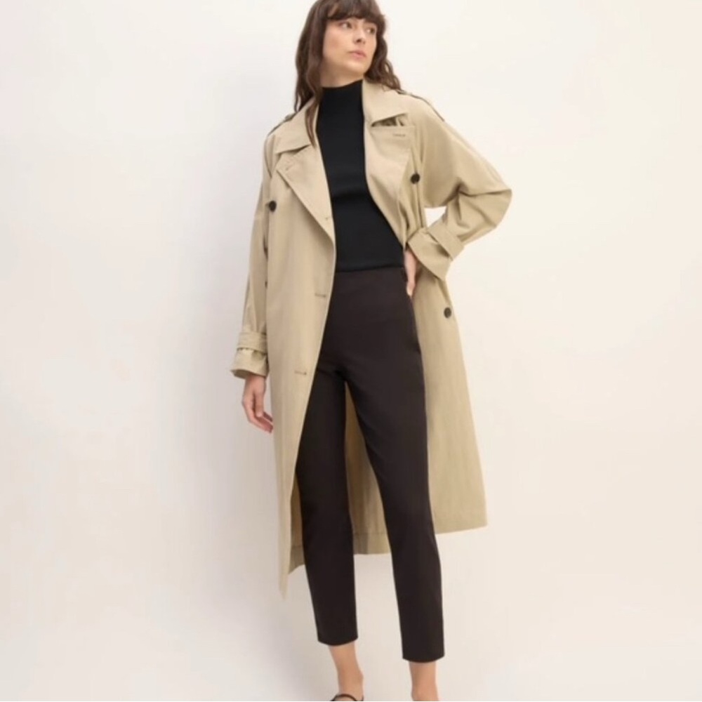 Everlane Bi-Stretch Work Pant/Trousers/Pencil Pant in Black